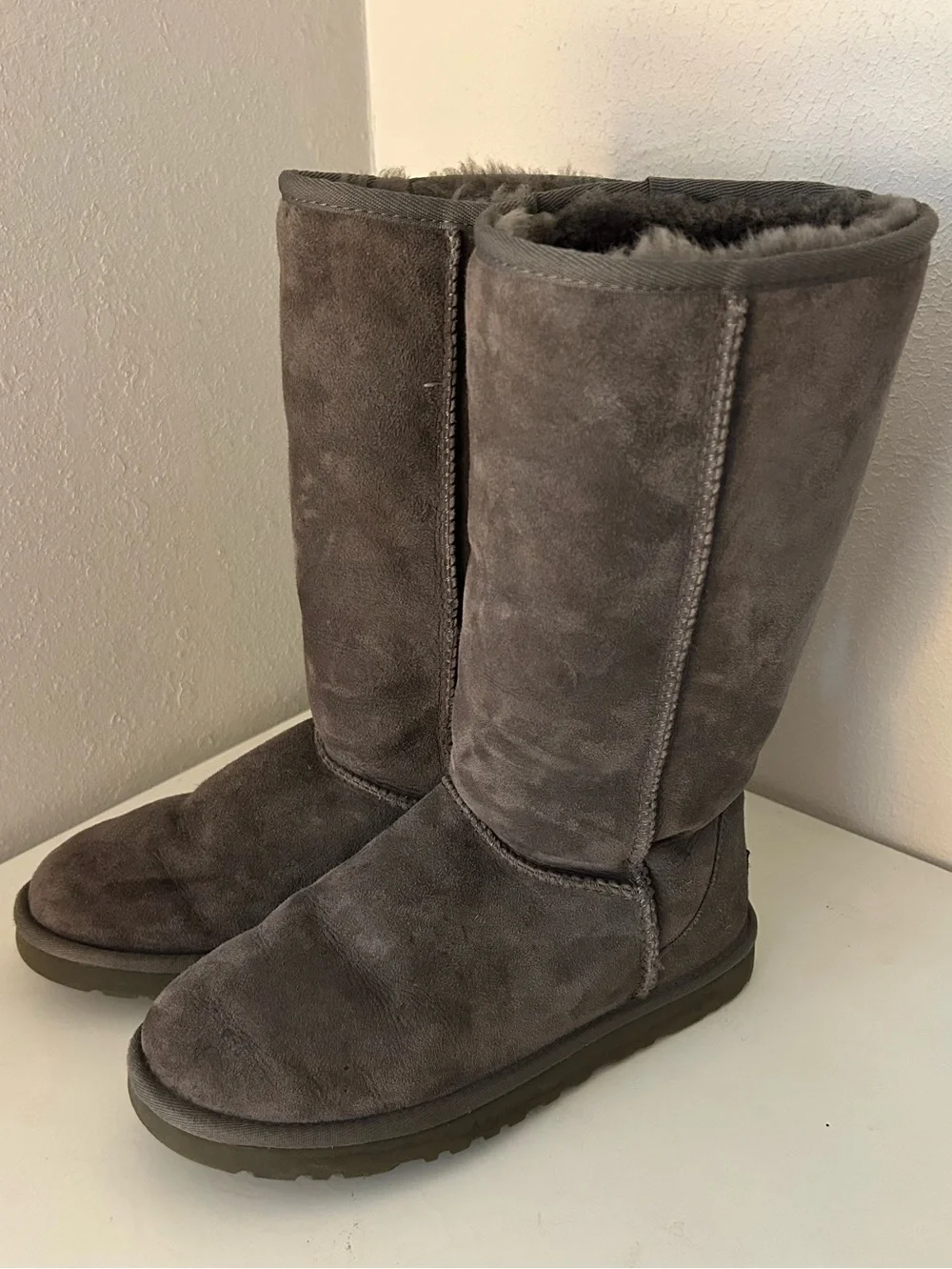UGG Classic Tall Suede Boots - Gray | women's 7